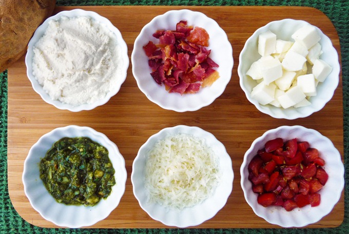 Ingredients for Italian Twice-Baked Potatoes - YUM!